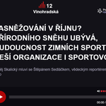 iRozhlas: Zasněžování v říjnu? Přírodního sněhu ubývá, budoucnost zimních sportů řeší organizace i sportovci